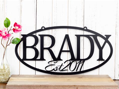 etsy metal outdoor house signs|personalized steel signs outdoor.